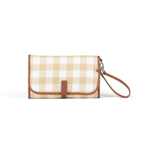 Change Mat Clutch - Beige Gingham