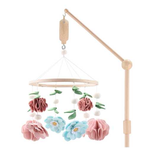 Wildflower Baby Musical Crib Mobile for Girls