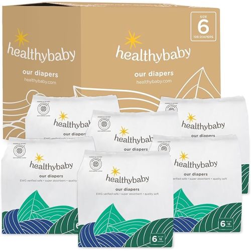Our Diapers | The First EWG Verified & Microbiome-Friendly Diaper | 12-Hour Leak Protection | Made with Organic Cotton & Plant-Derived Materials | Totally Chlorine Free | Size 3 (16-28 lbs) 168 Count