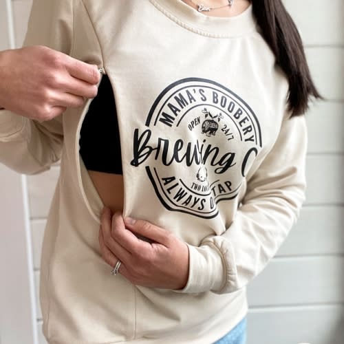 Mama Boobery Brewing Co. Crewneck Sweatshirt