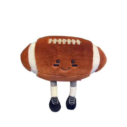 YUDONG 12 Inch Soft Plush Sports Football Pillow- Adorable Football Plush Toy, Fun Spherical Stuffed Animal, Cute Football Pillow Throw Pillow & Kids Gift (Baseball)