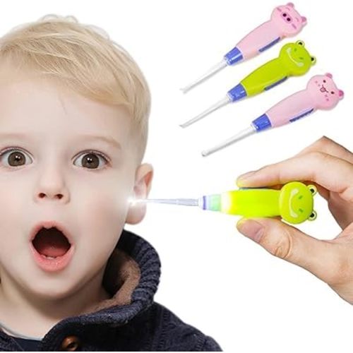 Ear Wax Removal Tool for Kids with LED Light, Remove Ear Wax with LED Light for Easy Access 3Pack