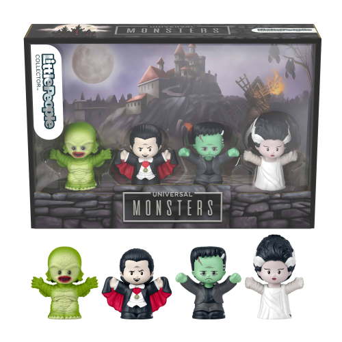 Little People Collector Universal Monsters Special Edition Set for Horror Fans, 4 Figures
