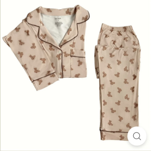 Women's Long Sleeve Pajama Set in Teddy Tales – Dear Perli