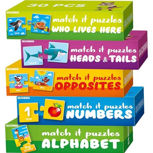 Puzzles for Toddlers 3-5 - 5 Matching Games for Kids Ages 2-4