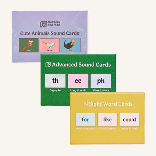 Complete Flashcard Bundle (180 Cards) – Toddlers Can Read
