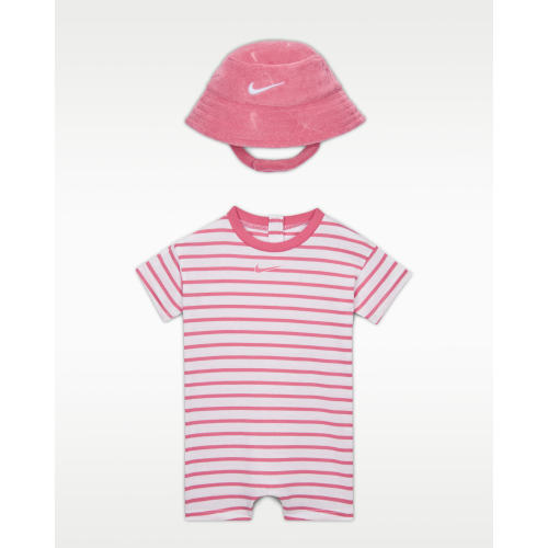 Nike Baby Short Sleeve Romper with Bucket Hat. Nike.com