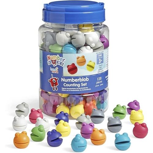 hand2mind Numberblocks Numberblob Counting Set, Math Counters, Educational Math Manipulatives, Numbers for Toddlers, Preschool Learning Toys, Counting Manipulatives for Kindergarten