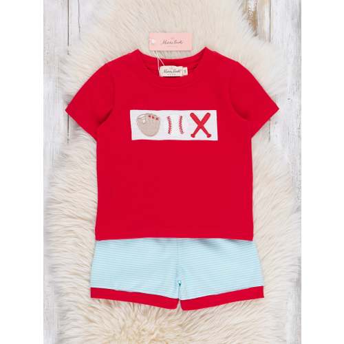 Batter Up Embroidered Outfit
