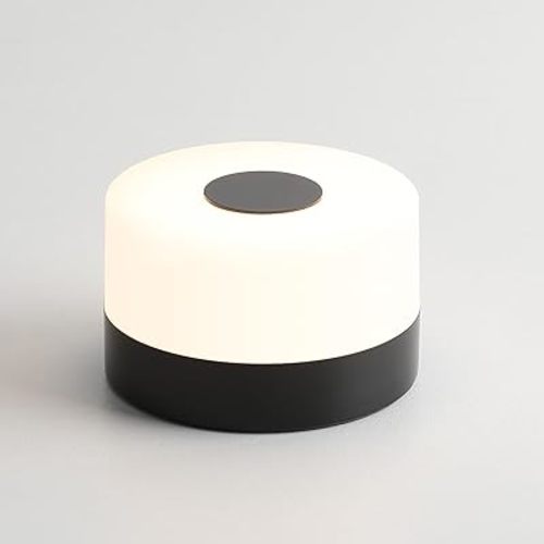 JUSHENG Nursery Night Light for Baby, Battery Powered LED Portable Light Dimmable Touch Night Light with 3CCT Function, Bedside Lamp for Breastfeeding, Newborn, Black, CG0025BK