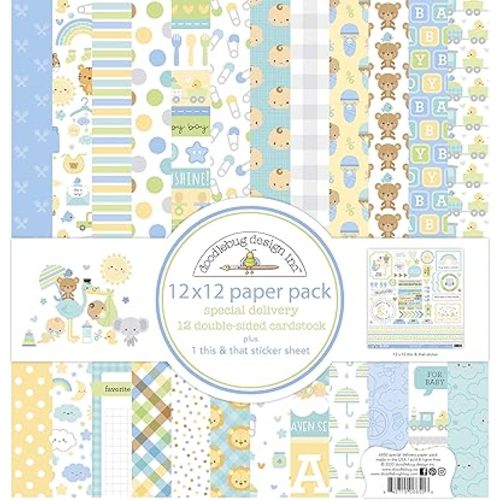 DOODLEBUG DESIGN INC. Doodlebug Design Special DELIV Paper 12X12 Pack