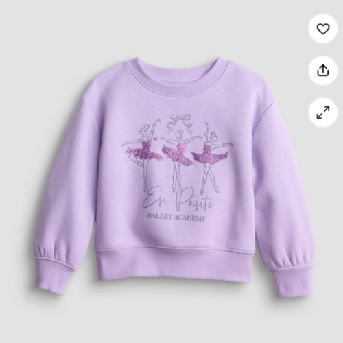 Girls 4-12 Jumping Beans® Core Fleece Crew Sweatshirt - Lavender Size 6