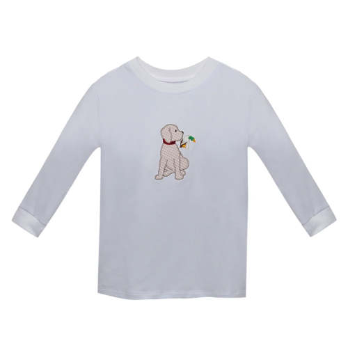White Houston Shirt - Hunting Dog