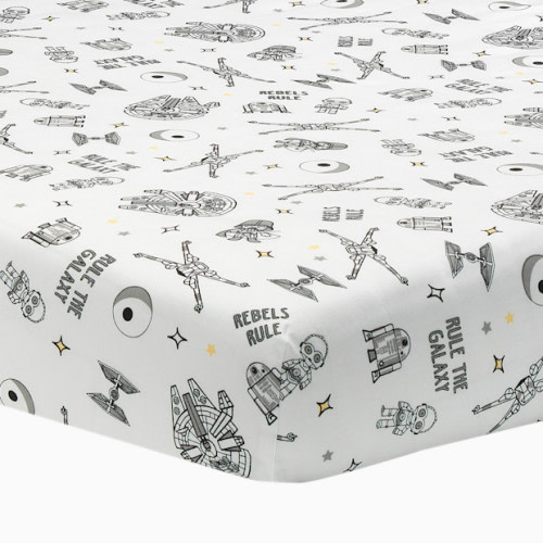 Cotton Fitted Crib Sheet - Star Wars Signature Rebels Rule