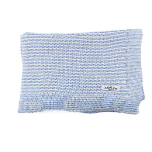 A Soft Idea Blue & White Stripe Blanket – Jojo Mommy