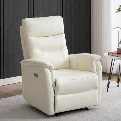 Latitude Run® 31.5'' Wide Top Genuine Leathe Recliner Recliner