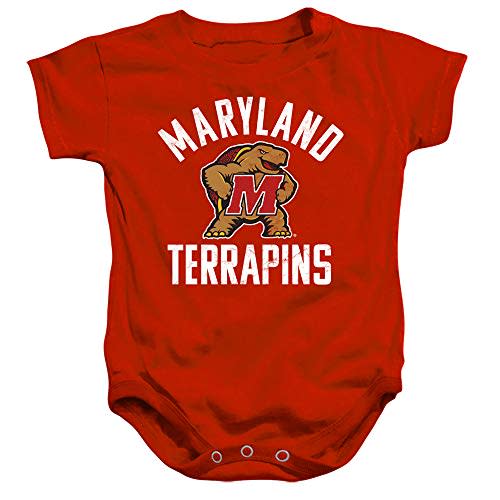 University of Maryland Official UMD Terrapin Logo Unisex Infant Snap Suit for Baby