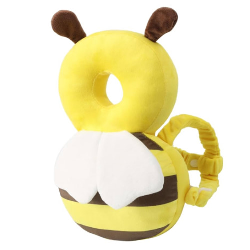 Baby Head Protector Backpack -Soft & Lightweight Pads - Prevents Bebes Backward Fall Bee