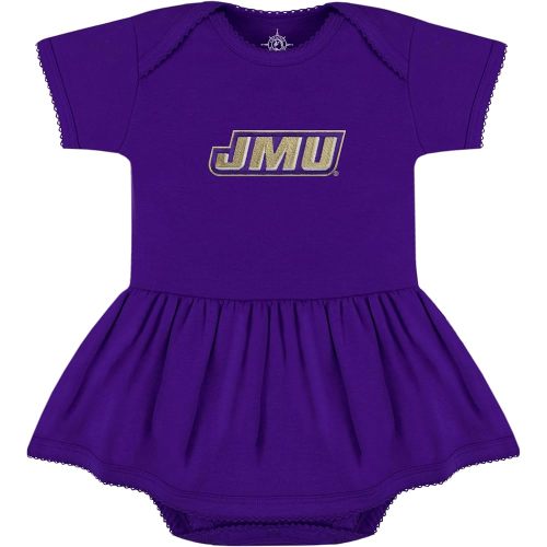 Creative Knitwear College Baby Picot Bodysuit Dress - Team Logo, Multiple Colors, for Baby Girls (0-24 Months)