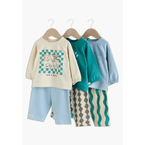 6-Pack Milk Club Assorted Sweatshirts & Leggings Set