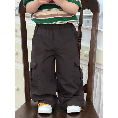 DAZY Baby Boy Casual Solid Color Streetwear Cargo Pants Toddler | SHEIN USA