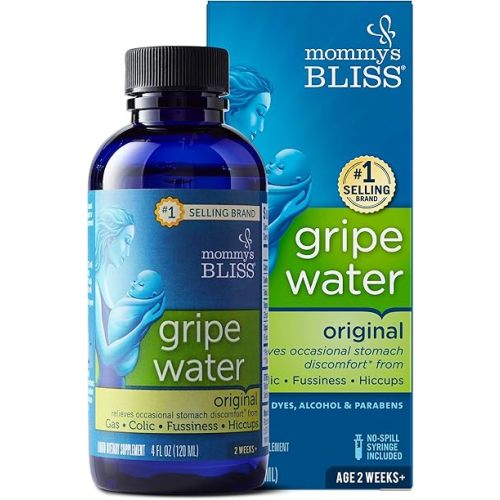 Mommy's Bliss Gripe Water, Liquid, 4-ounce bottle