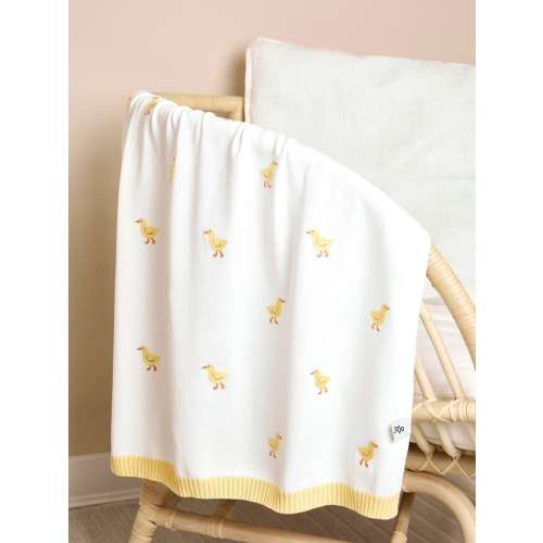 JoJo Maman Bébé Yellow Embroidered Shawl