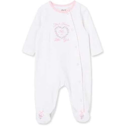 Little Me Clothes for Baby Girls' 100% Cotton Scratch-Free Tag Footie Sleeper