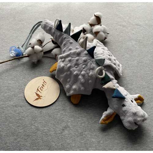 Pacifier dragon Fynn / cuddly dragon / stuffed / customizable