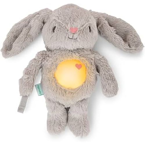 Ingenuity Sylvi Cuddle Pal Daytime Baby Soother​, Cry Activated, 8 Soothing Songs, 0+M - Plush Bunny