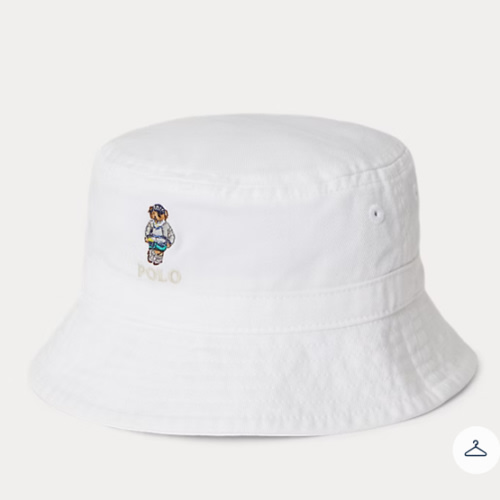 Polo Bear Cotton Twill Bucket Hat