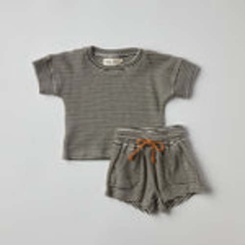 Baby and Toddler Waffle Knit Tee + Shorts Set – Winnie + Crew
