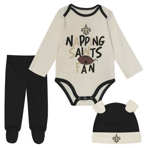 NFL Team Apparel Infant New Orleans Saints Black Newborn Little Champ 3-Pack Creeper Set | Dick's Sporting Goods