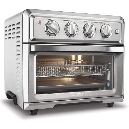 Cuisinart Air Fryer + Convection Toaster Oven by Cuisinart, 7-1 Oven with Bake, Grill, Broil & Warm Options, Stainless Steel (TOA-60C)