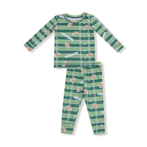 Long Sleeve Loungewear Set, Football Field Glow-in-the-Dark