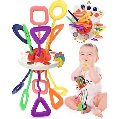 Baby Montessori Toys for 6-12-18 Months, Toddler Teething Sensory Toy Gifts