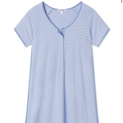 LAKE | Women | Pima Cotton Pajamas | Hydrangea Maternity Nightgown