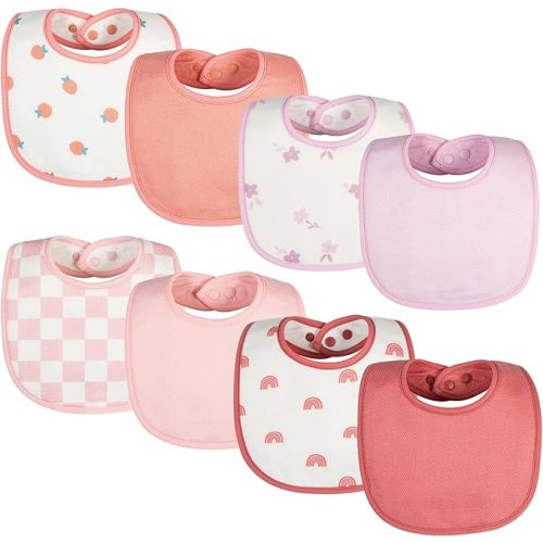 Tiny Twinkle Baby Feeding Bibs - Waterproof and Absorbent Infant Drool and Feeding Baby Bibs