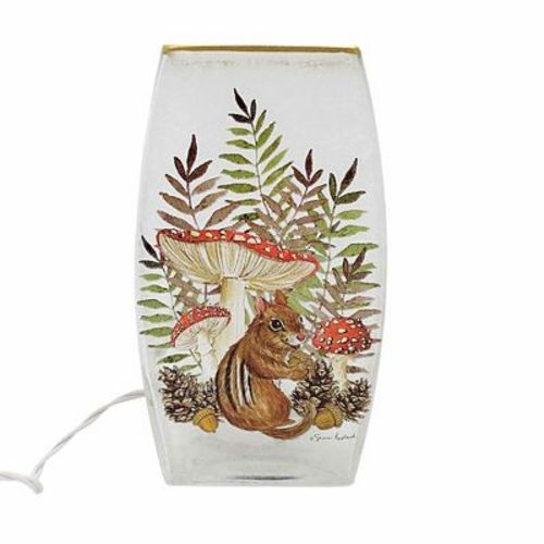 Stony Creek 8.0 Inch Little Forest Friends Decorative Glass Fall Autumn Electric Critters Novelty Sculpture Lights