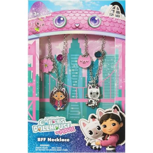 LUV HER Gabby's Dollhouse BFF Necklace Set, Gabby and Pandy Paws Girls Friendship Gift for Ages 3+
