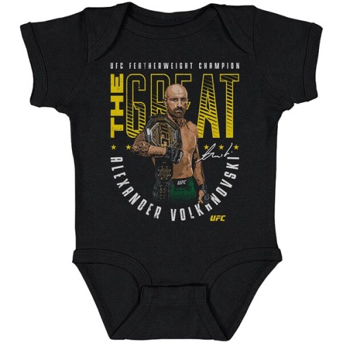 Infant 500 Level  Black Alexander Volkanovski "The Great" Pose Bodysuit