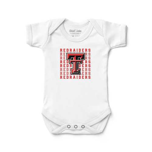 Texas Tech Red Raiders Retro Logo Baby Bodysuit | Official NCAA Licensed Infant Bodysuit