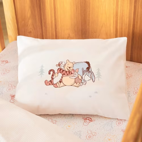 Adairs Kids - Disney Winnie the Pooh Cot Text Pillowcase | Adairs