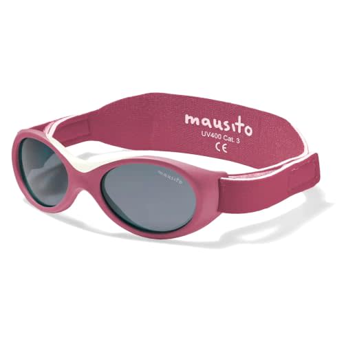 Mausito Baby Sunglasses (0-24 months) | Flexible design with UV400 | Flexible TPEE frame | Lightweight material with an adjustable, soft strap for a comfortable fit | Designed in Europe