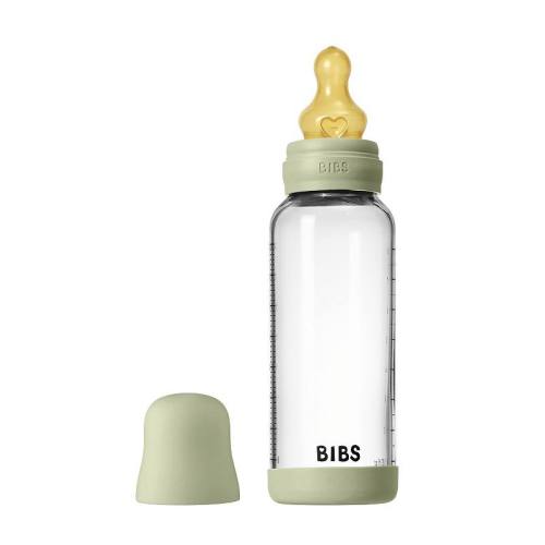 Bibs Medium Flow 8 oz. Glass Baby Bottle