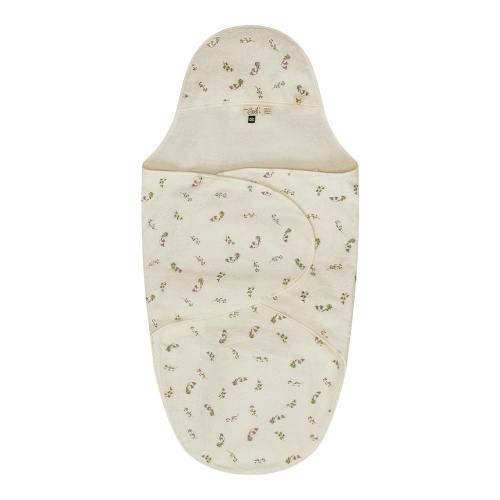Printed Wrap Terry Towel Mauve/Cream