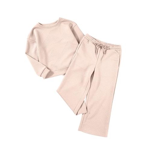 blibean Girls Fall Pants Set Kids Cable Knit Clothes Outfits Size 4-13 Years