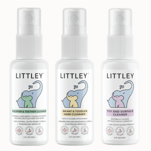 "INTRODUCTORY $20.99 SAMPLE PACK" Pacifier Cleaner + Hand Cleanser + T – Littley USA