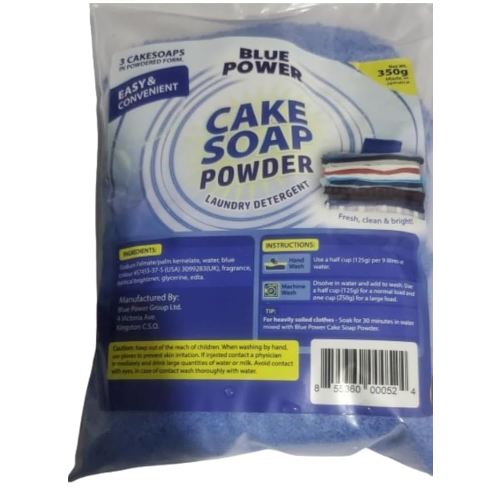 Blue Power Blue Cake Soap Powder - Powdered Blue Cake Soap -350g (Pack of 1)
