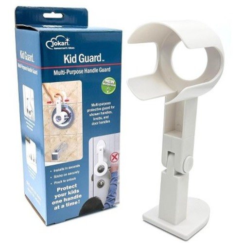 Jokari Child Safety Guard. Protector for Sink, Shower Knobs, Door Handles. Childproof Lock Prevents Hot Water Burns. Easy Install